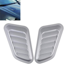 TUINCYN Universal Car Vent Decorative Air Flow Cover Intake Scoop Turbo Bonnet Hood Scoops 1 Pair (Carbon Fibre)