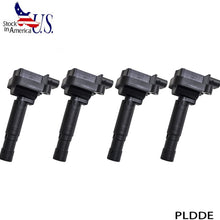 PLDDE Set of 4 New Ignition Coils on Plug Packs With Boots For 03-05 Mercedes Benz W203 C230 1.8L L4