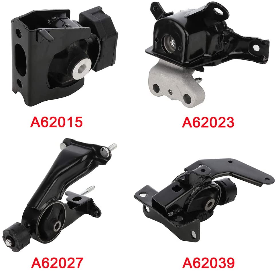 ROADFAR Engine Mounts 4PCS Compatible with 2009-2010 Pontiac Vibe 1.8L 2009-2018 Corolla 1.8L 2009-2013 Matrix 1.8L