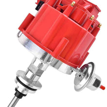 SPEEDTUN Ignition Distributor with Red Cap Kit Replacement for Chrysler Dodge Plymouth 318 340 360 Small Block V8 Engines One Wire