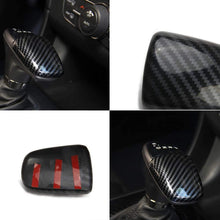 Crosselec Carbon Fiber Gear Shift Knob Cover Sticker Head Trim for Dodge Charger 2015+ (Black)