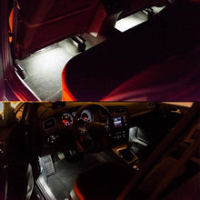 4Pcs LED Footwell Lights Interior Light with Wiring Harness OEM 4E0947415A 4E0947415 Fit for A3 A4 A5 A6 A7 A8 Q3 Q5 Q7