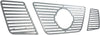 Bully GI-28 Triple Chrome Plated ABS Snap-in Imposter Grille Overlay, 3 Piece