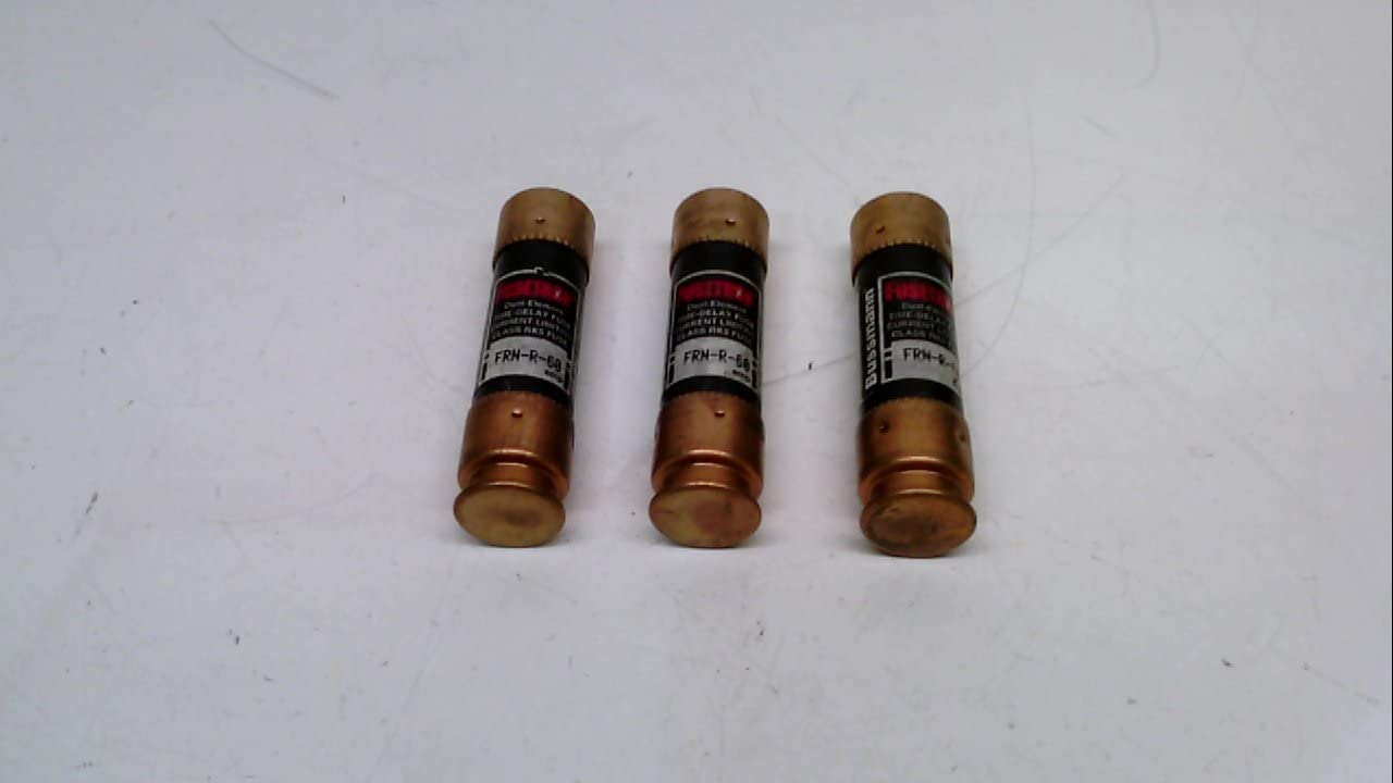 Bussman BP/FRN-R-60 60 Amp 250 Volt Time Delay Cartridge Fuses 2 Count