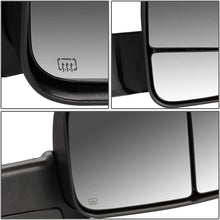 Replacement for RAM Truck Pair of Chrome Powered + Heated Smoked Signal Glass + Foldable Side Towing Mirrors