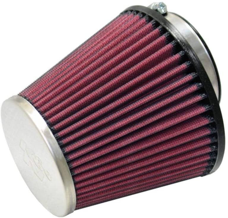 K&N Universal Clamp-On Air Filter: High Performance, Premium, Replacement Filter: Flange Diameter: 2.375 In, Filter Height: 4.34375 In, Flange Length: 0.75 In, Shape: Round Tapered, RC-8490