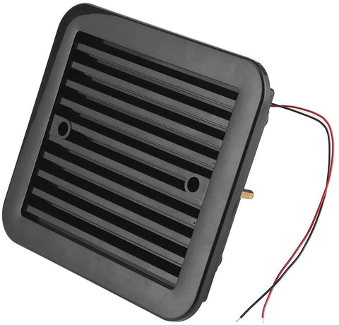 SANON 12V 4W Cooling Fan with Shutters Vent One‑Way Side Strong Wind Air Exhaust Car Styling Camper Accessories