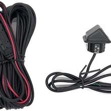 Universal Snap in Flush Mount Reverse Backup Parking Rear View Camera w/Angled Housing