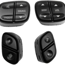 JoyTutus Fits Chevy Silverado Steering Wheel Radio Control Switch Buttons fits GMC Sierra 2003 2004 2005 2006 2007