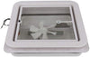 FEIPARTS Suit to RV-White-Pwr VK100M 14 x 14 White Fresh Rain Air Ventilation RV Roof Vent Cover (1pcs) Vent Lid