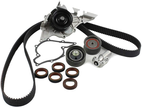 DNJ TBK804WP Timing Belt Kit with Water Pump for 2000-2005 / Audi / A6 Quattro, Allroad Quattro, S4 / 2.7L / DOHC / V6 / 30V / 2671cc / APB, BEL