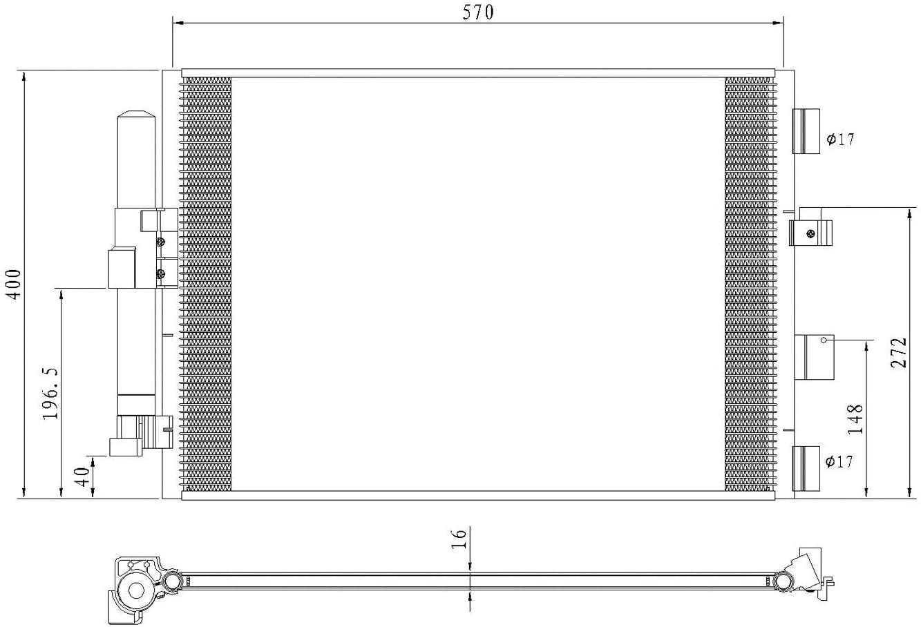 Multiple Manufactures CND30068 Standard (No variation) A/C Condenser