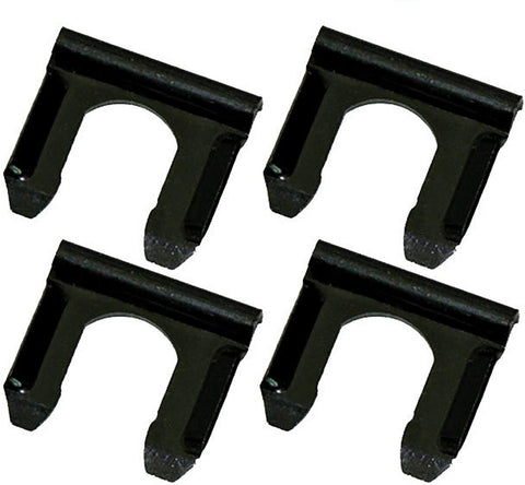 Inline Tube Compatible with 1964-1979 Disc Drum Rubber Brake Line Flex Hose Retainer Bracket U Clip Clips 4 pc (D-8-11)