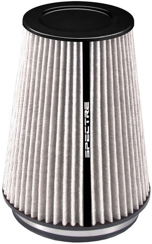 Spectre Universal Clamp-On Air Filter: High Performance, Washable Filter: Round Tapered; 6 in (152 mm) Flange ID; 10.25 in (260 mm) Height; 7.719 in (196 mm) Base; 5.219 in (133 mm) Top, SPE-HPR9881W