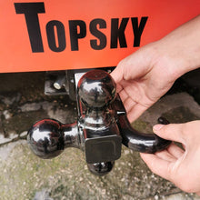 TOPSKY Trailer Ball Mount with Hitch Hook & Hitch pin, 1-7/8",2"&2-5/16" Hitch Ball,Tow Hitch,Black Ball,TS2010
