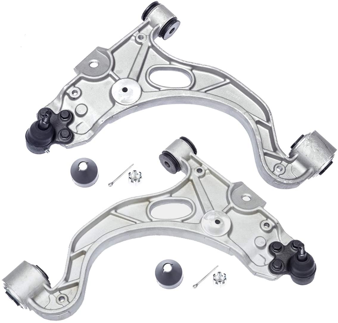 Left Right Front Lower Control Arm and Ball Joint Compatible With Cadillac DeVille (Exc. Heavy Duty Suspension) Seville Buick Lesabre Riviera Olds Aurora Pontiac Bonneville 2PCS AUQDD K620291 K620292