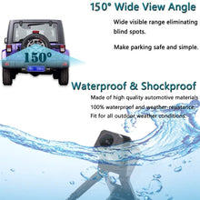 EWAY Backup Reverse Adjustable Spare Tire Mount Camera for 2007-2018 Jeep Wrangler JK Rubicon Rear View System Parking Camera