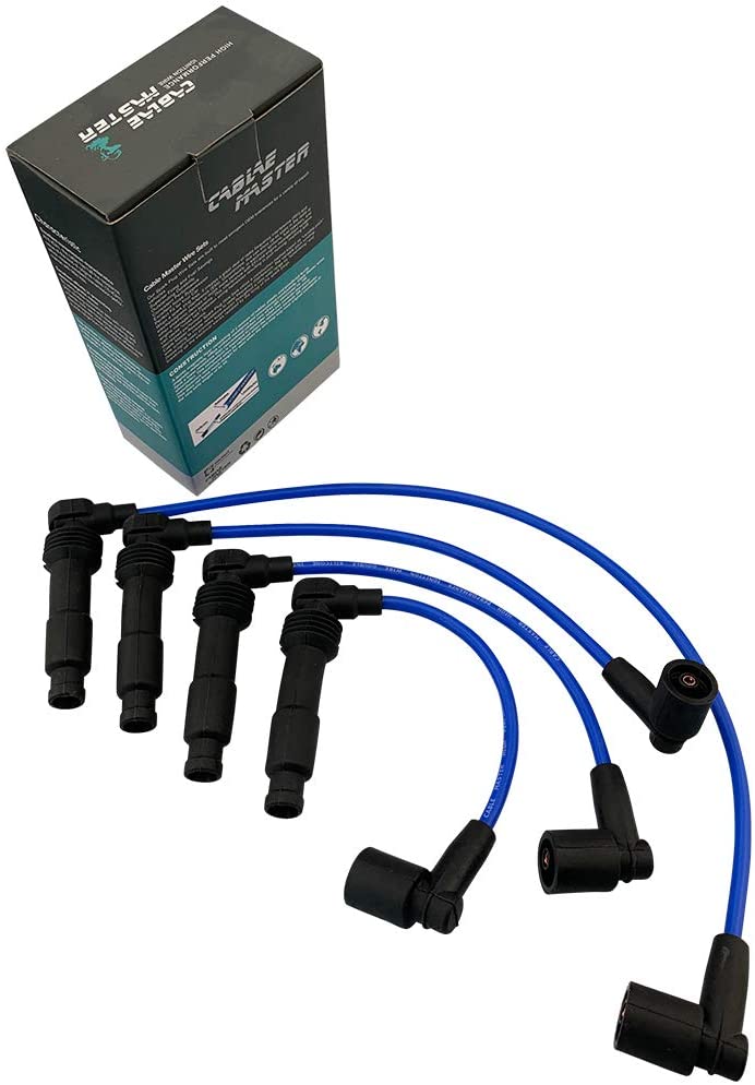 Cable Master Spark Plug Wires Compatible with Daewoo Leganza Nubira Suzuki Forenza Reno 2.0L L4 Gas 1999-2008