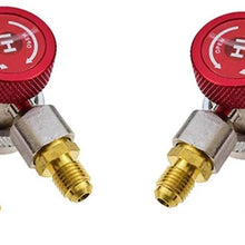 WENJING Be Quiet Mall Car 90 Degree AC Air Conditioner High Low R134a Quick Coupler Adapter Connector Remover Tool Air Conditioning Accessories