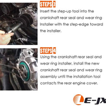 LE-JX Crankshaft Front Seal Installer Tools, 303-1259 ZTSE4691 Alt Compatible with Ford 2008-2010 6.4L Powerstroke Diesel F-250/350/ 450/550 Super Duty