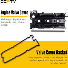 OCPTY Valve Cover Gasket Set + Valve Covers Replacement fit for Infiniti I35 Altima Nissan Maxima Murano Quest 2002-2009