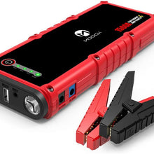 MOOCK 1500A Peak 20800mAh Car Jump Starter (up to 8.0L Gas, 6.0L Diesel Engine) 12V Auto Battery Booster, Portable Power Pack Phone Charger with Smart Charging Port, Built-in LED Light