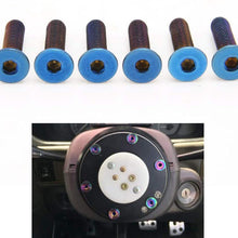Kyostar Stainless Steering Wheel Screw Bolts Burnt Titanium Blue Steering Wheel Bolts Screw
