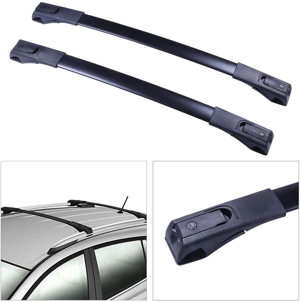 cciyu Roof Rack Cross Bar Fit for Toyota RAV4 Sport Utility 4-Door 2.5L 2013 2014 2015 2016 2017 2018 Aluminum Car Top Luggage Carrier Rails