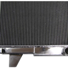 OzCoolingParts 85-97 Ford F-Series Radiator Fan Shroud Kit, 3 Row Aluminum Radiator + 2 x 12" Fan w/Louver Shroud for 1985-1997 86 87 88 89 Ford F-150 F-250 F-350 Bronco V8, Automotive Engine Radiator