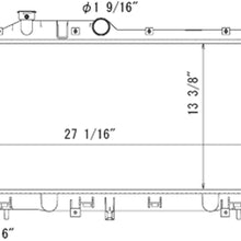 OE Replacement Radiator SUBARU IMPREZA WRX 2008-2014 (Partslink SU3010652)