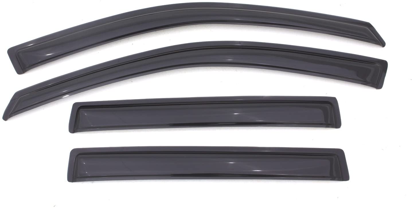 Auto Ventshade 94540 Original Ventvisor Side Window Deflector Dark Smoke, 4-Piece Set for 2011-2017 Jeep Compass