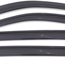 Auto Ventshade 94540 Original Ventvisor Side Window Deflector Dark Smoke, 4-Piece Set for 2011-2017 Jeep Compass