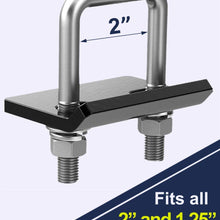 LIBERRWAY Hitch Tightener for 1.25" and 2" Hitches 304 Stainless Steel Hitch Tightener Anti-Rattle Stabilizer Rust-Free Heavy Duty Lock Down Easy Installation Quiet