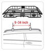 Tyger Heavy Duty Roof Mounted Cargo Basket Rack | L47.25 x W36.6 x H5.9 | Roof Top Luggage Carrier | with Wind Fairing