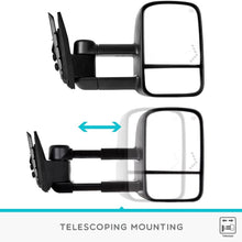 YITAMOTOR Towing Mirrors Compatible with Chevrolet GMC Cadillac Silverado Sierra 07-13 Power Heated Telescoping with LED Arrow Signal Light