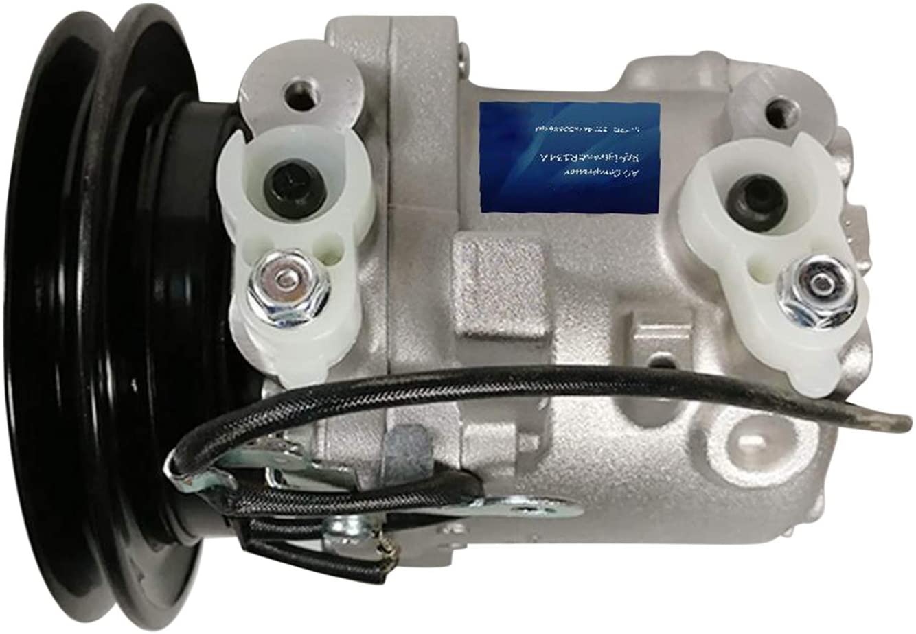 Weelparz 3C581-97590 Conditioning Compressor 3C581-50060 for Kubota M108S M5040 M6040 Tractor Air Conditioner Compressor Spare Parts