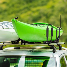 Goplus Kayak Carrier Universal 2 Pair J- Shape Rack Canoe Boat Surf Ski Roof Top Mounted on Car SUV Truck Van