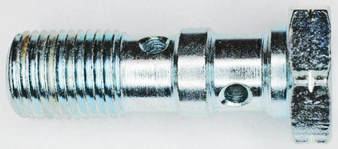 10MM-1.0 Double Banjo Bolt X 30MM Long Zinc Plt. -Fluid Bolt Adapter Fitting -