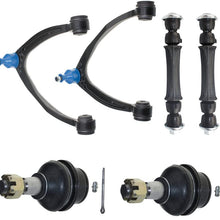 MILLION PARTS 6 pcs Front Upper Control Arm Suspension Sets Ball Joint Assembly