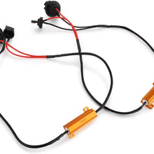 2PCS 7440 50W HID LED Headlight Canbus Decoder Anti Flickering Resistor Decoder