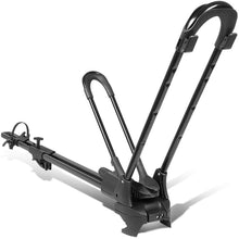 Universal Black Heavy Duty Iron Car Roof Top Wheel-On Bicycle Mount Bike Rack Bracket Bracket with Key + Lock