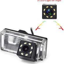 eHANGO Car Rear View Camera Bracket License Plate Lights Housing Mount for Toyota REIZ 4D MK1 / Toyota Mark X 4D MK1 / Toyota Prius/Toyota Land Cruiser/for Toyota Land Cruiser LC (12 LED)