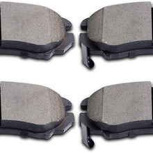 AUTOMUTO Ceramic Discs Brake Pads, 4pcs Front Brake Pads Brakes Kits for 2005-2009 Hyundai Tucson, 2002-2010 Kia Optima, 2010-2013 Kia Soul, 2005-2010 Kia Sportage, 2006-2010 Hyundai Sonata
