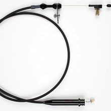 Lokar XKD-2700HT Kickdown Cable Kit with Black Stainless Steel Housing and Black Aluminum Fittings for GM 700-R4 Transmission