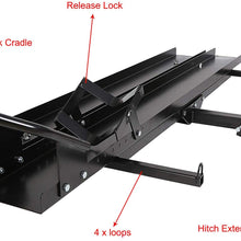 leofit 600LB Motorcycle Carrier Hitch Mount Bike Rack with Loading Ramp Heavy Duty