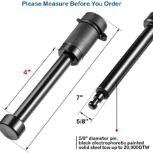 CZC AUTO Heavy Duty Trailer Hitch Receiver Lock Pin, 5/8 Inch Dia, 4 Inch Super Extra Long Black Pin for Class III IV Hitches, for Hitch Bike Rack Tray Ball Tow Rope for Trailer Truck Car Boat