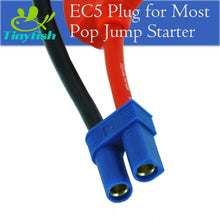 Tinyfish Replacement Alligator clip EC5 Battery Jumper Cable,SiLicon Booster Jumper Cables Automotive Jump Starter EC5 Connector Emergency Jumper Cable Alligator Clips for Car 12V Portable Car Jump St