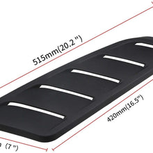 2pcs Hood Vent Air Flow Intake Side Scoop Hood Cover Car Fender Side Decor Scoops Replacement Fit for Mustang Auto Part Hood Scoop