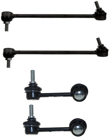 Detroit Axle - (2) Front Stabilizer Sway Bar End Links & (2) Rear Stabilizer Sway Bar End Links for 2009 2010 2011 2012 2013 2014 Nissan Maxima