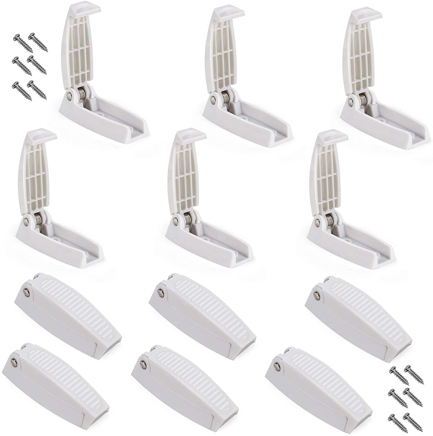 Kohree RV Door Catch RV Door Holder, 12PCS Door Baggage Latch Door Clip Compartment Catch Holders for RV, Trailer, Camper, Baggage Storage Door
